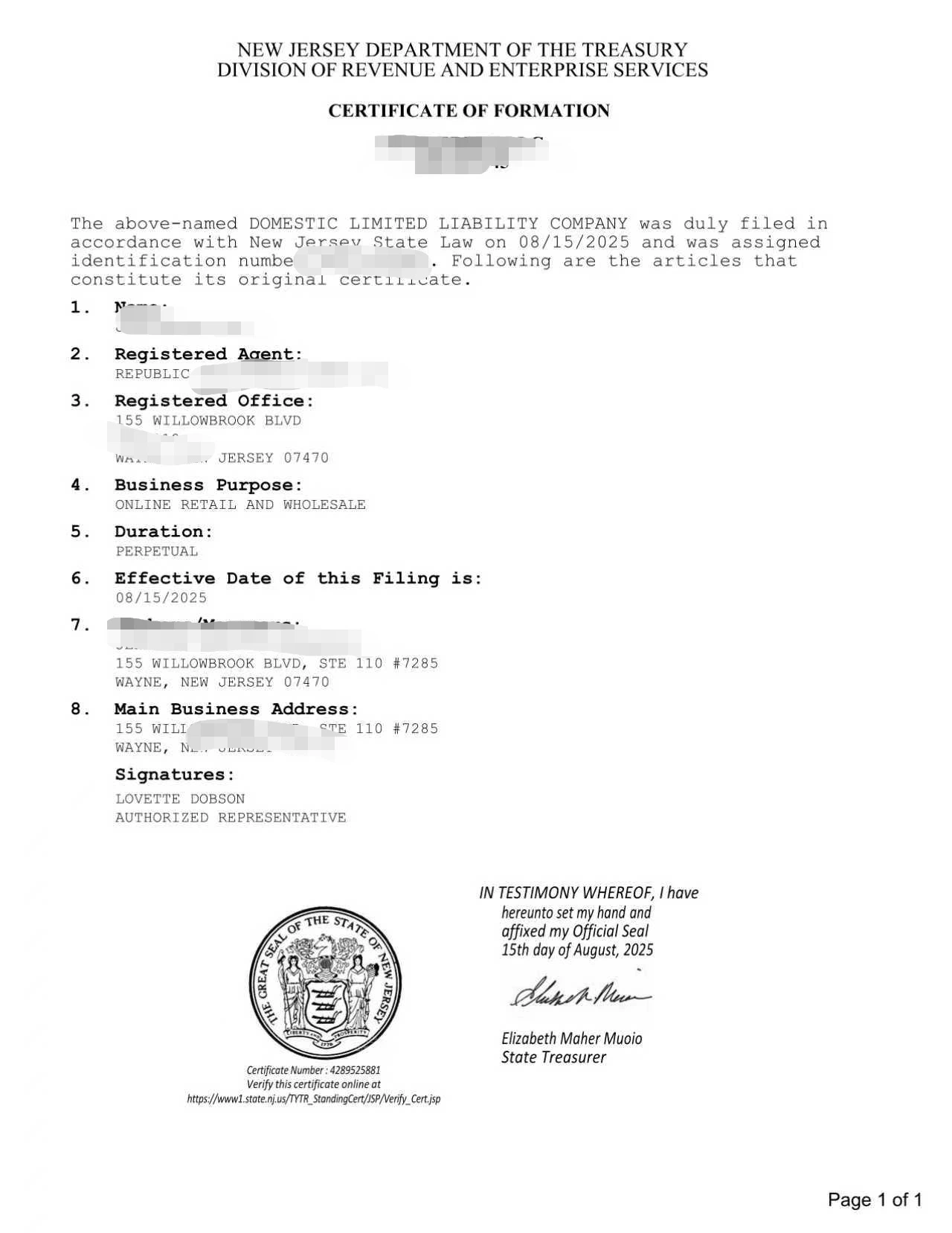 new jersey company registration