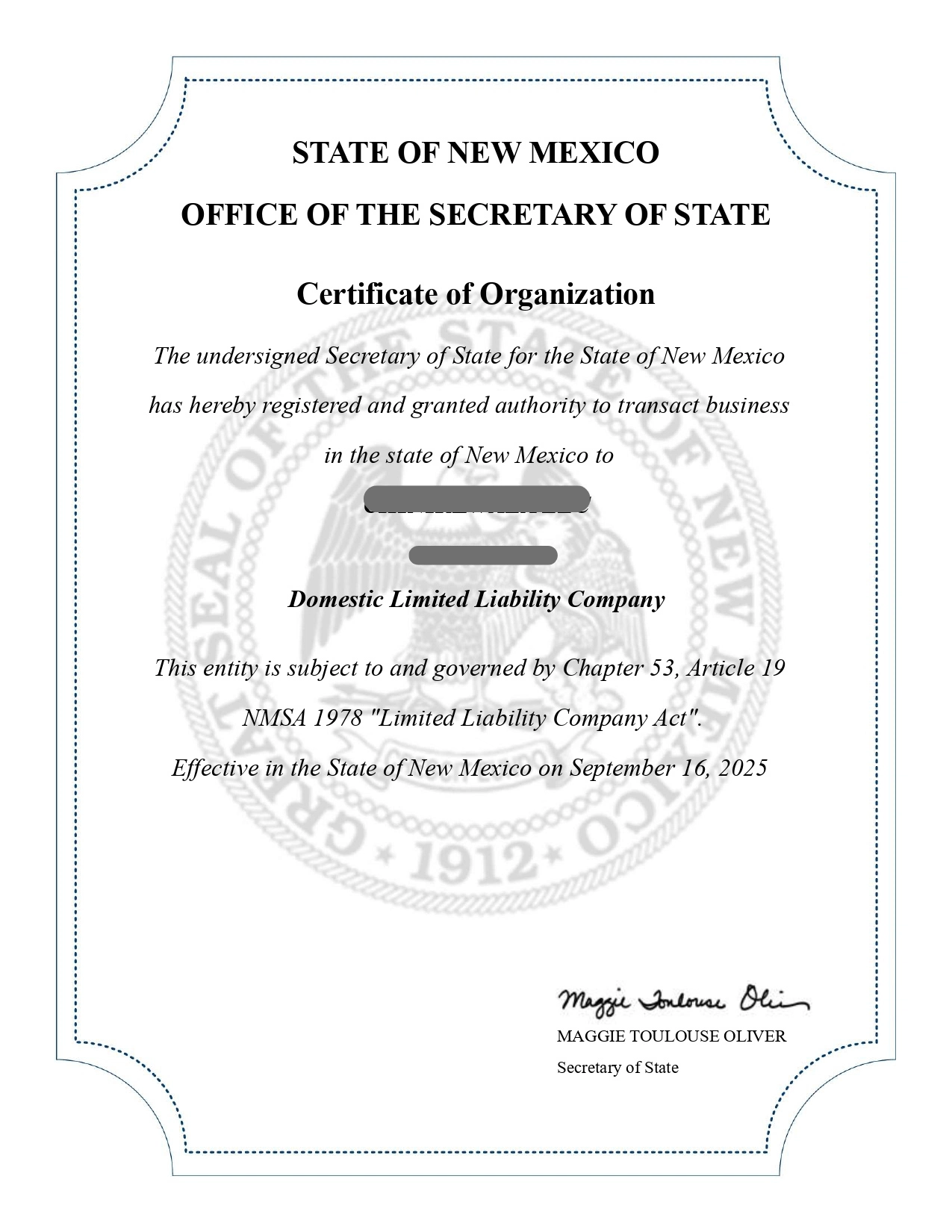 new mexico company registration